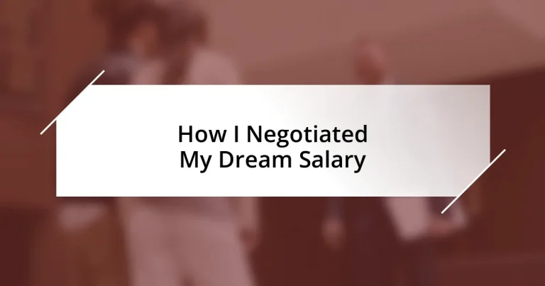 How I Negotiated My Dream Salary